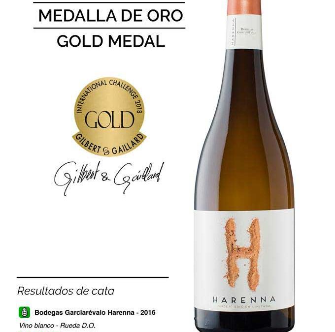 Bodega Garciarévalo oro en el concurso GILBERT&GALLIARD